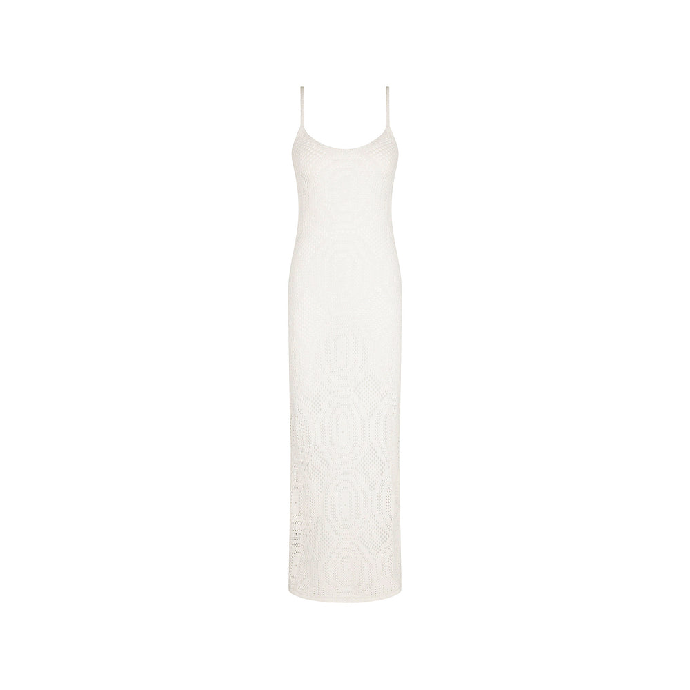 Crochet Lace Knit Maxi Dress