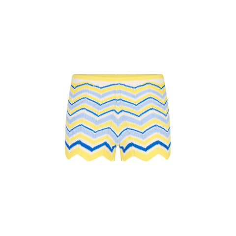 Chevron Knit Micro Short - Lemon Daze –Kulani Kinis