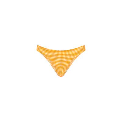 Minimal Full Coverage Bikini Bottom - Orange Cream