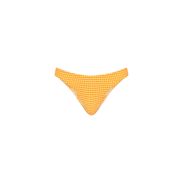 Minimal Full Coverage Bikini Bottom - Orange Cream