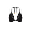 Layered Mesh Underwire Bikini Top - Twilight Black