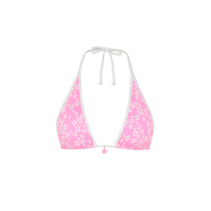 Bind Triangle Halter Bikini Top - Sugar Sprinkle