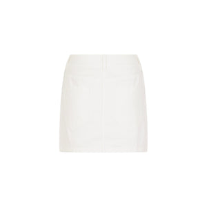 Applique Jean Mini Skirt - Chantilly Denim
