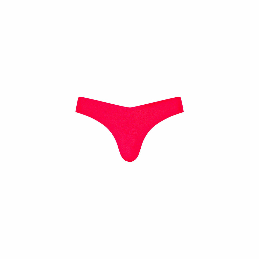 Cheeky V Bikini Bottom - Cherry Crush