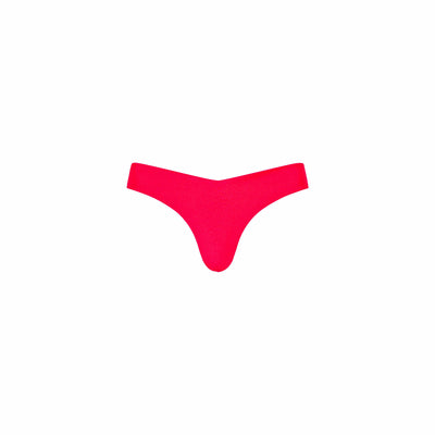 Cheeky V Bikini Bottom - Cherry Crush