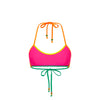 Bind Halter Crop Bikini Top - Passionfruit Punch