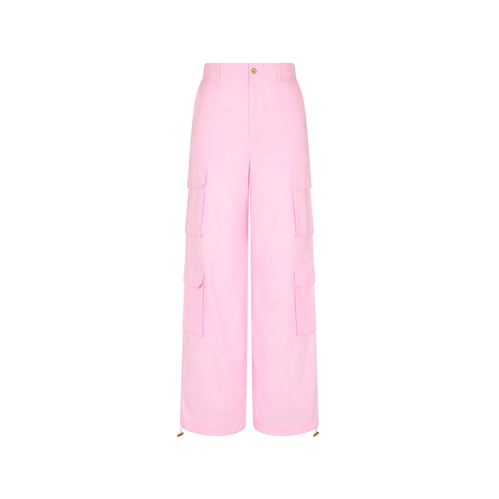 Relaxed Cargo Pants - Pocket Pink
