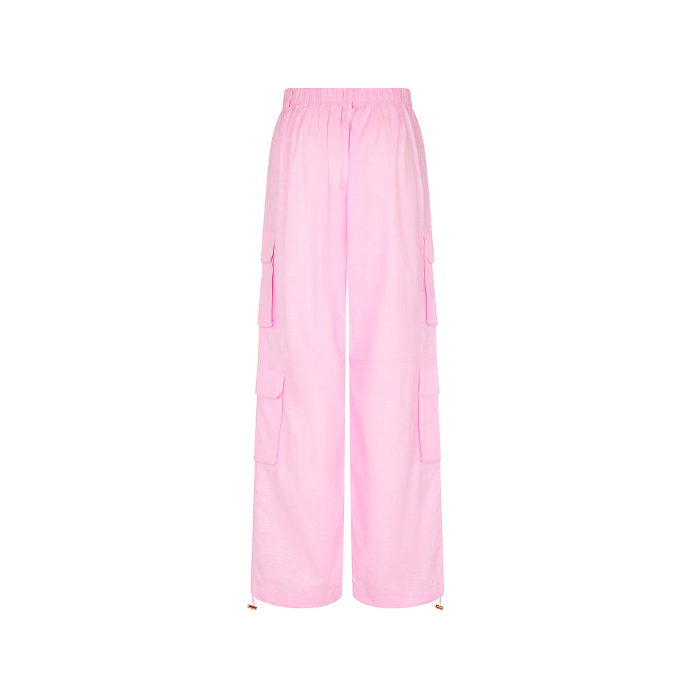 Relaxed Cargo Pants - Pocket Pink