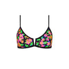 Bind Slim V Crop Bikini Top - Midnight Glow