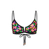 Bind Slim V Crop Bikini Top - Midnight Glow