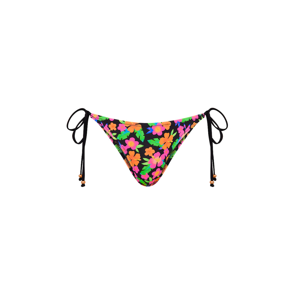 Full Coverage Tie Bikini Bottom - Midnight Glow