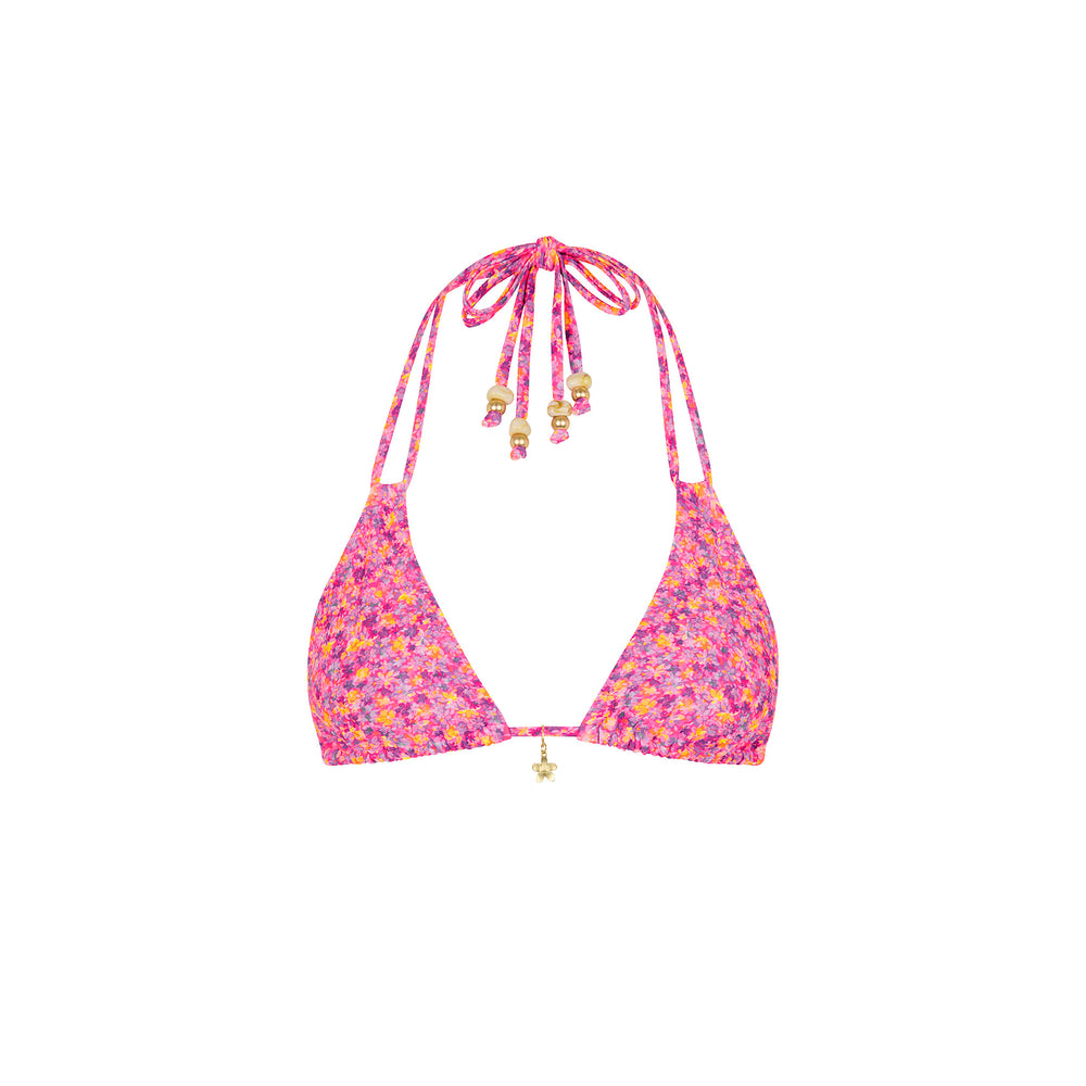 Halter Bralette Bikini Top - Gelato Bloom