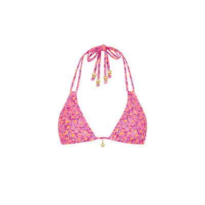 Halter Bralette Bikini Top - Gelato Bloom