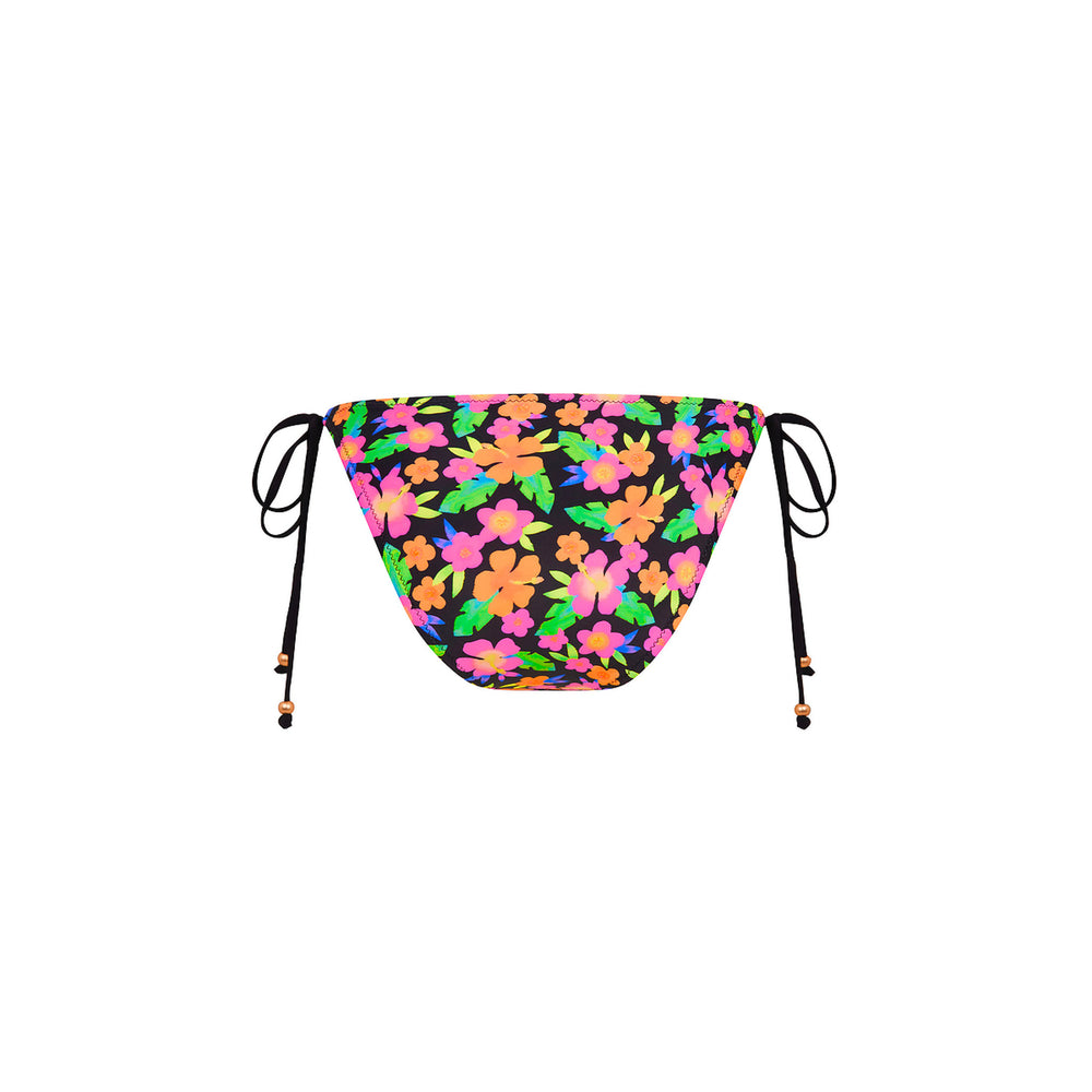Full Coverage Tie Bikini Bottom - Midnight Glow