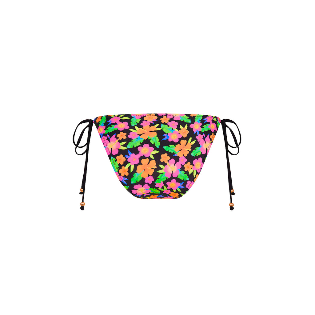 Full Coverage Tie Bikini Bottom - Midnight Glow