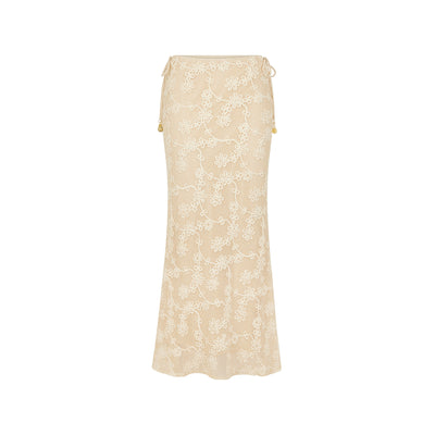 Lace Tie Side Maxi Skirt - Sweet Nothings