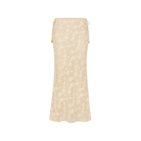 Lace Tie Side Maxi Skirt - Sweet Nothings –Kulani Kinis