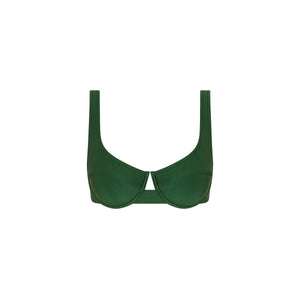 Underwire Tie Back Bikini Top - Jaded Juniper