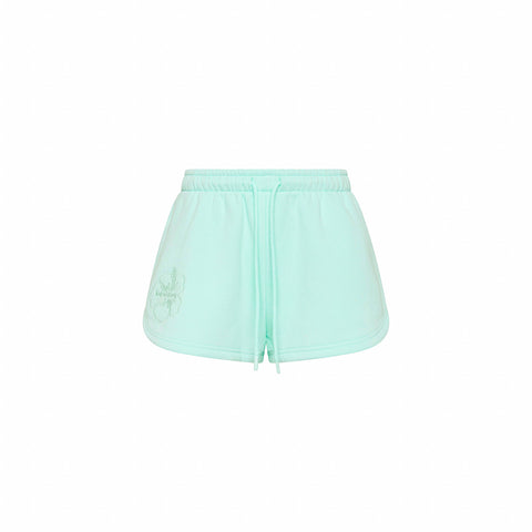 【AAKE】[Lining brushed] LAYERED MINI SK SHORTS MEOW HUAWEI khaki openwork shorts | Banana Moon®