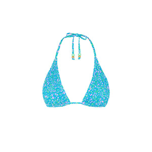 Shirred Triangle Bikini Top - Ocean Kisses