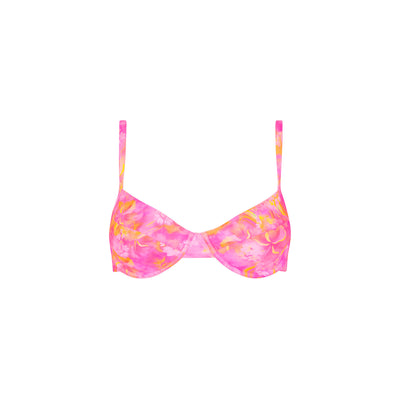 Ditzy Underwire Bra Bikini Top - Petal Pop