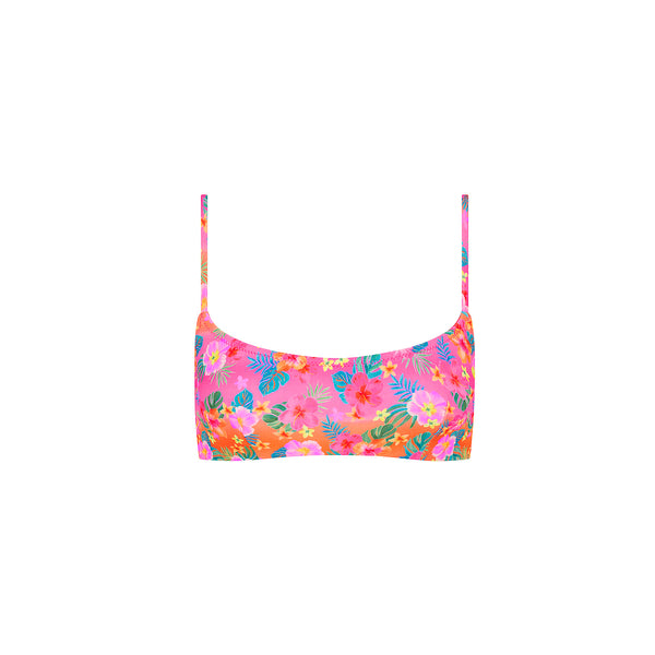 Invisible Underwire Crop Bikini Top - Summer Glow