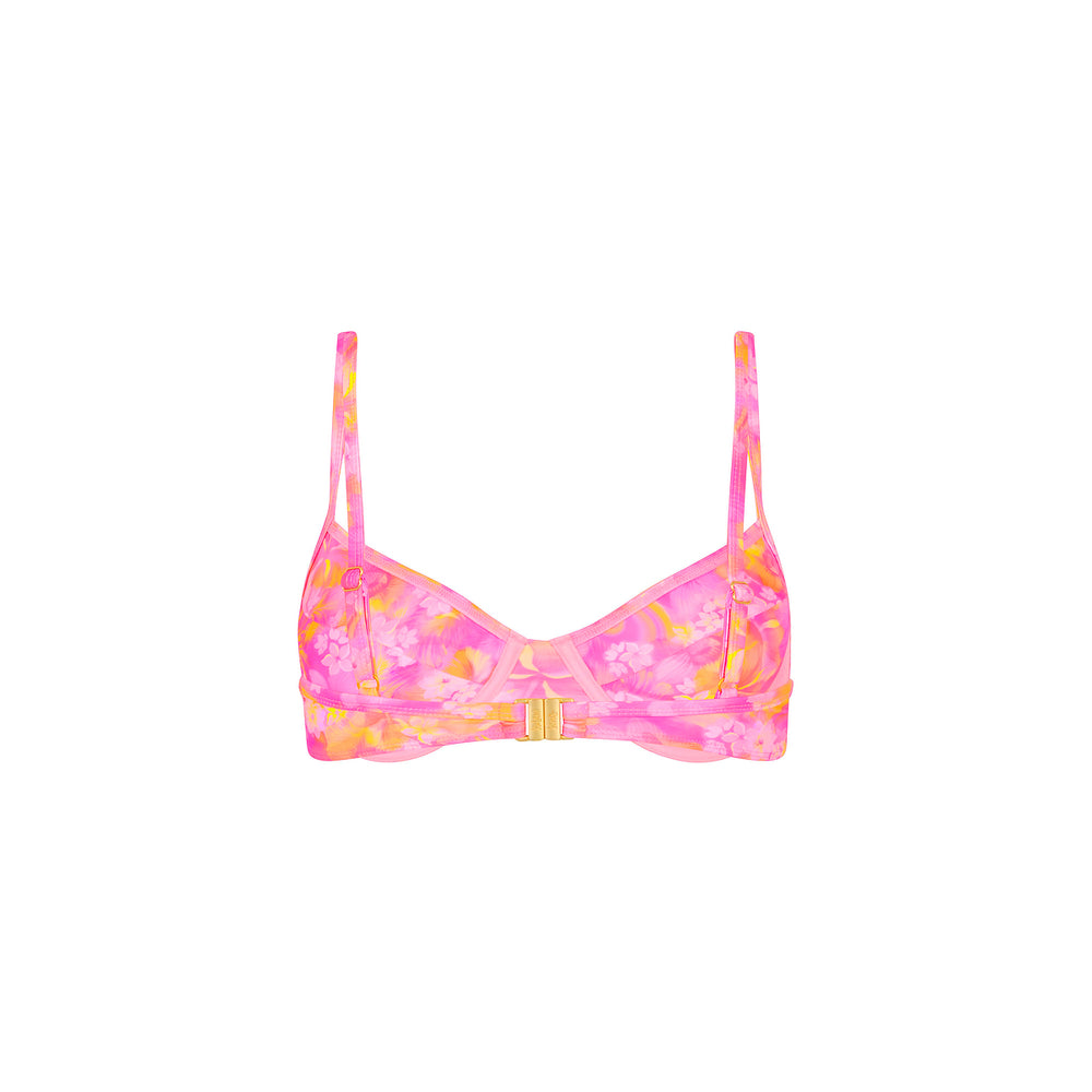 Ditzy Underwire Bra Bikini Top - Petal Pop