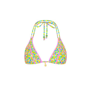 Decorative Panel Halter Bikini Top - Hula Honey
