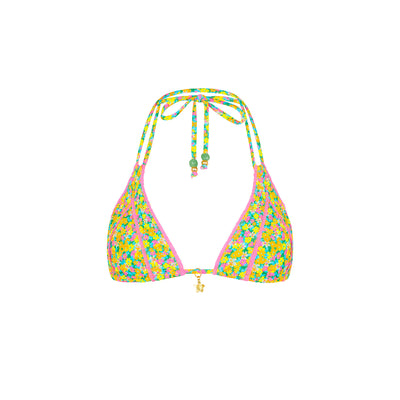 Decorative Panel Halter Bikini Top - Hula Honey