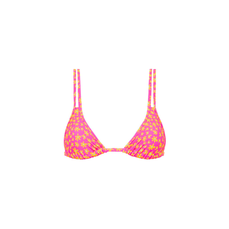 Twin Strap Bralette Bikini Top - Berry Blush