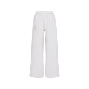 Embroidered Track Pants - Silver Stone