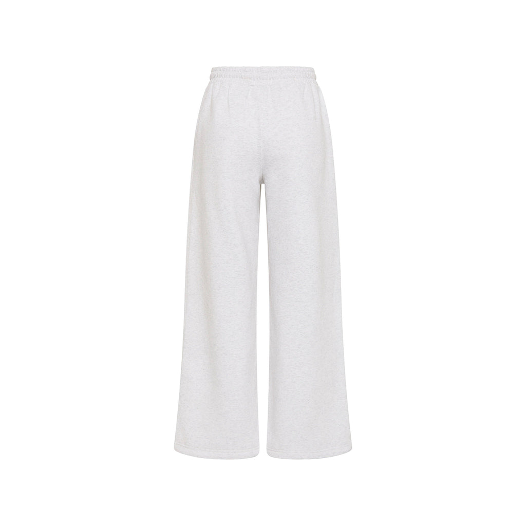 Embroidered Track Pants - Silver Stone