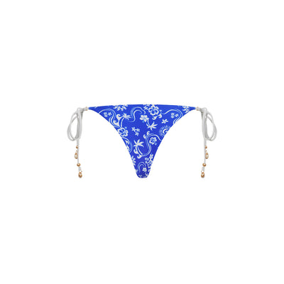 Thong Tie Side Bikini Bottom - Vintage Paradise