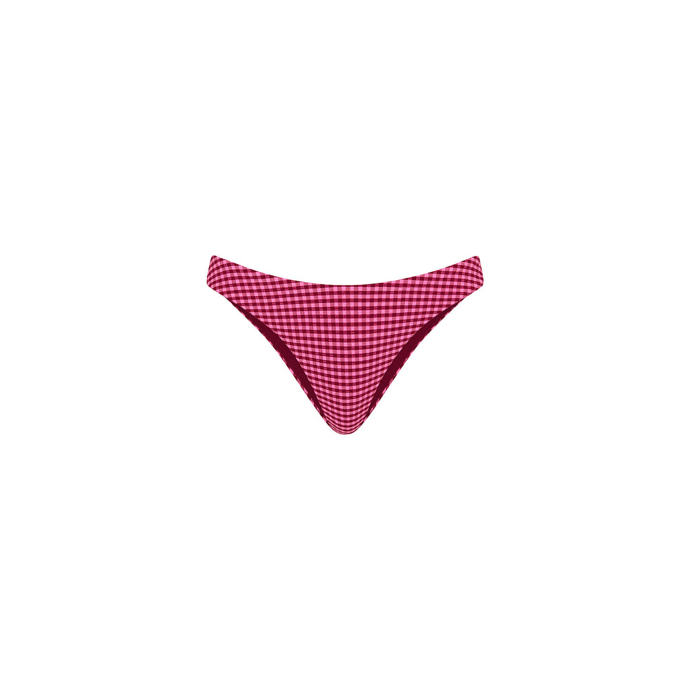 Minimal Full Coverage Bikini Bottom - Cherry Kiss