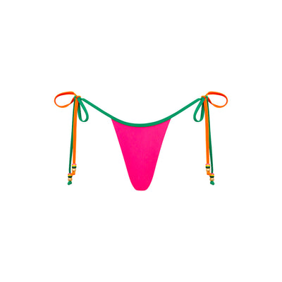 Micro Thong Tie Side Bikini Bottom - Passionfruit Punch