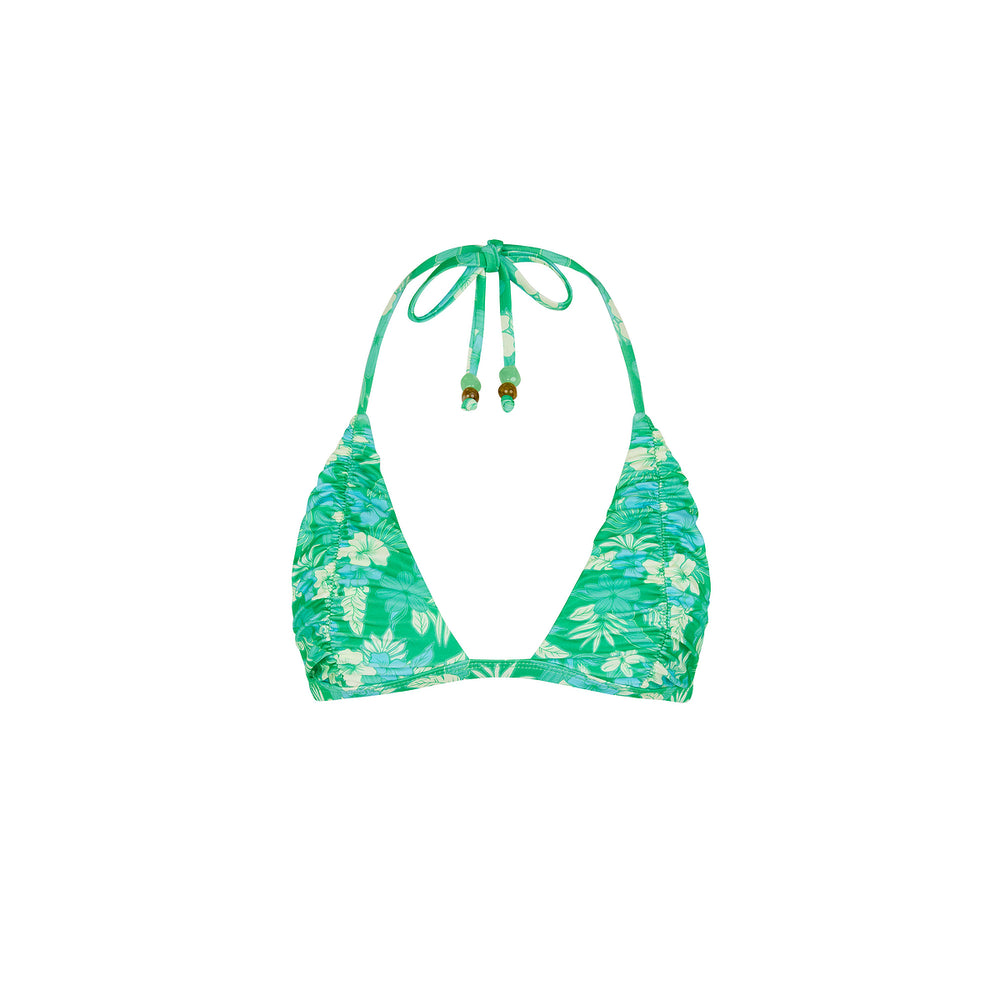 Gathered Stitch Bralette Bikini Top - Barefoot Breeze