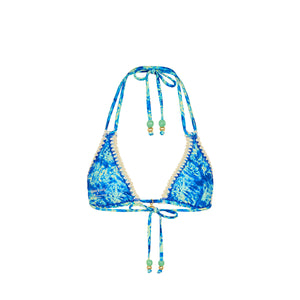 Crochet Halter Bikini Top - Tidal Glow