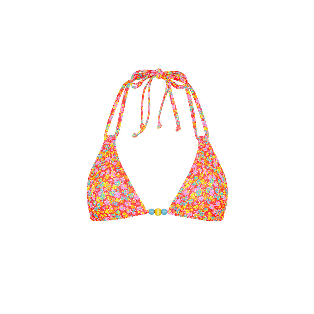 Halter Bralette Bikini Top - Bubble Pop