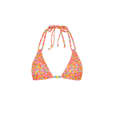 Halter Bralette Bikini Top - Bubble Pop