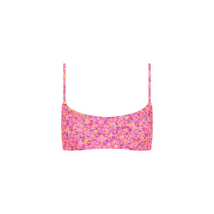 Invisible Underwire Crop Bikini Top - Gelato Bloom