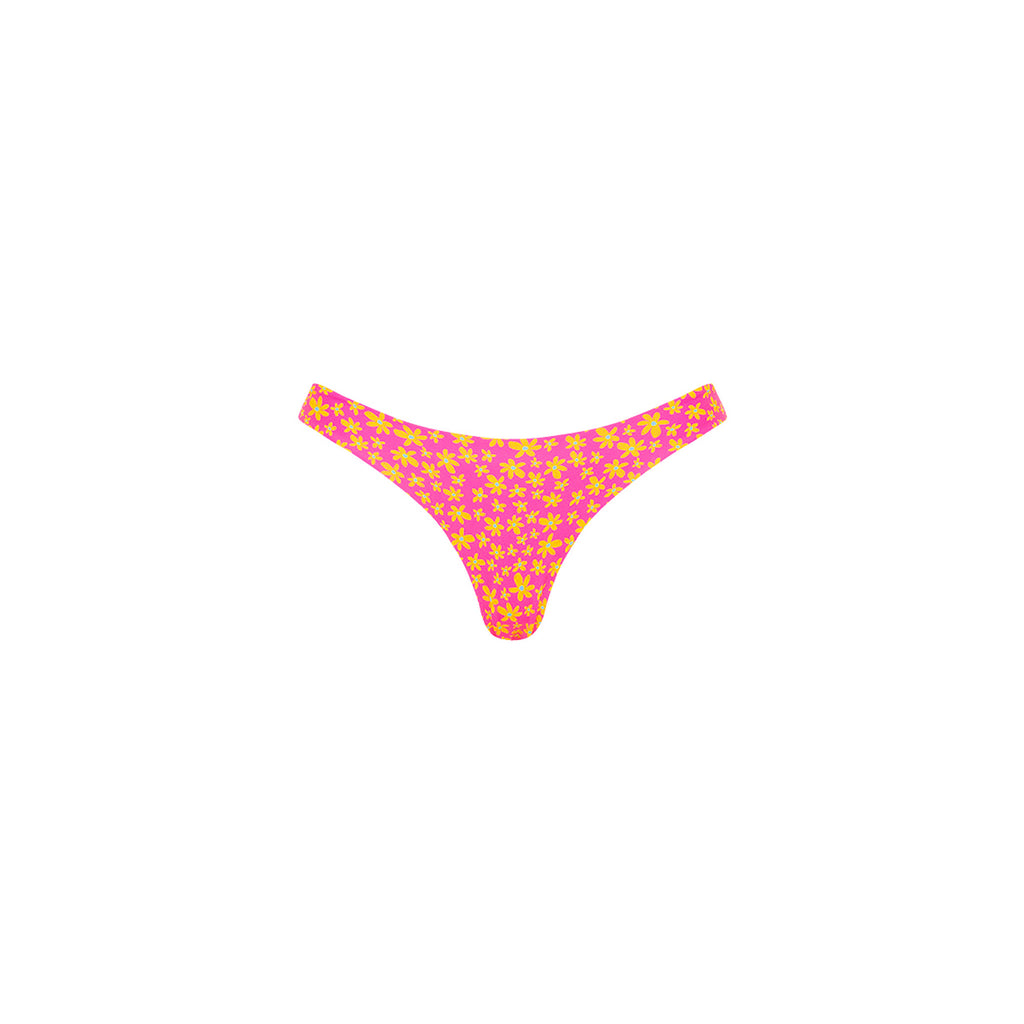 Minimal Full Coverage Bikini Bottom - Berry Blush