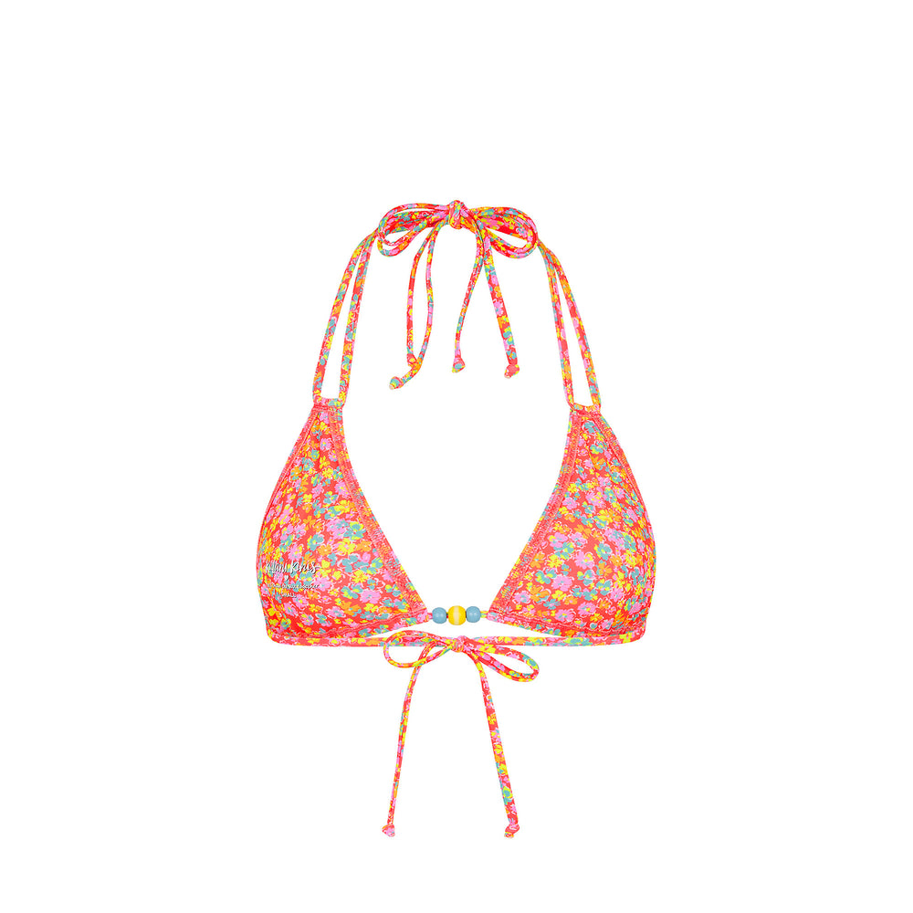 Halter Bralette Bikini Top - Bubble Pop