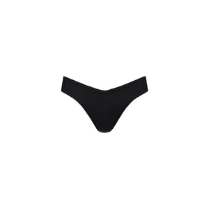Cheeky V Bikini Bottom - Pitch Black