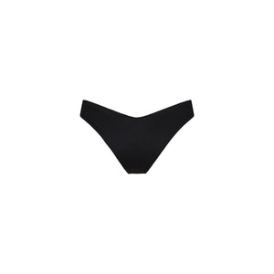 Cheeky V Bikini Bottom - Pitch Black