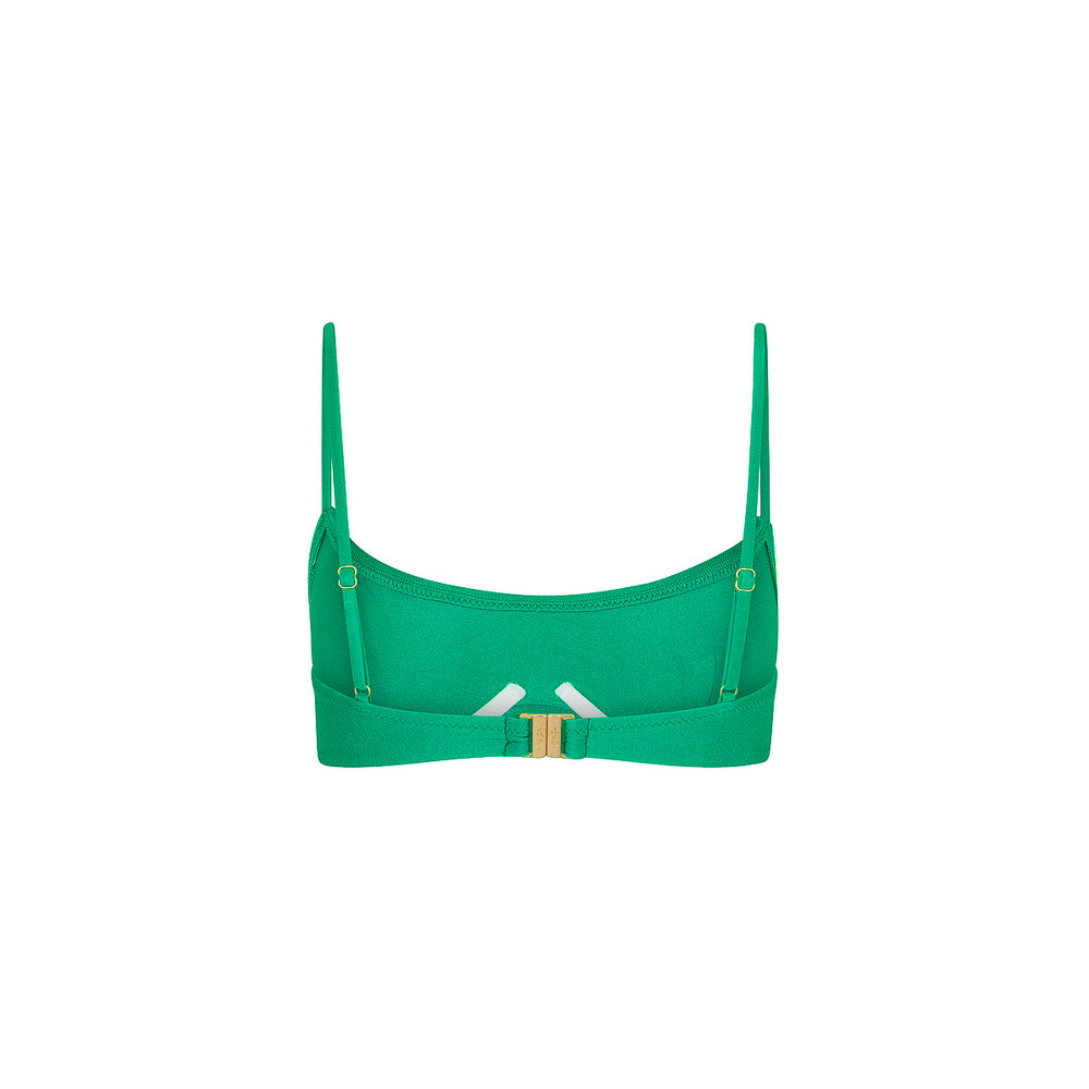 Invisible Underwire Crop Bikini Top - Island Lush