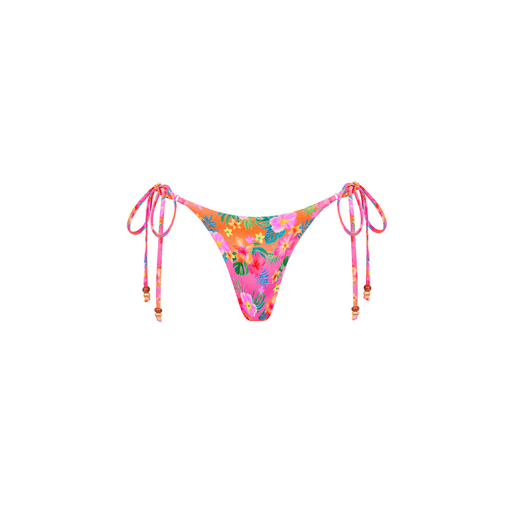 Thong Tie Side Bikini Bottom - Summer Glow