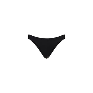 Minimal Full Coverage Bikini Bottom - Pitch Black