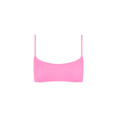 Invisible Underwire Crop Bikini Top - Fairy Floss