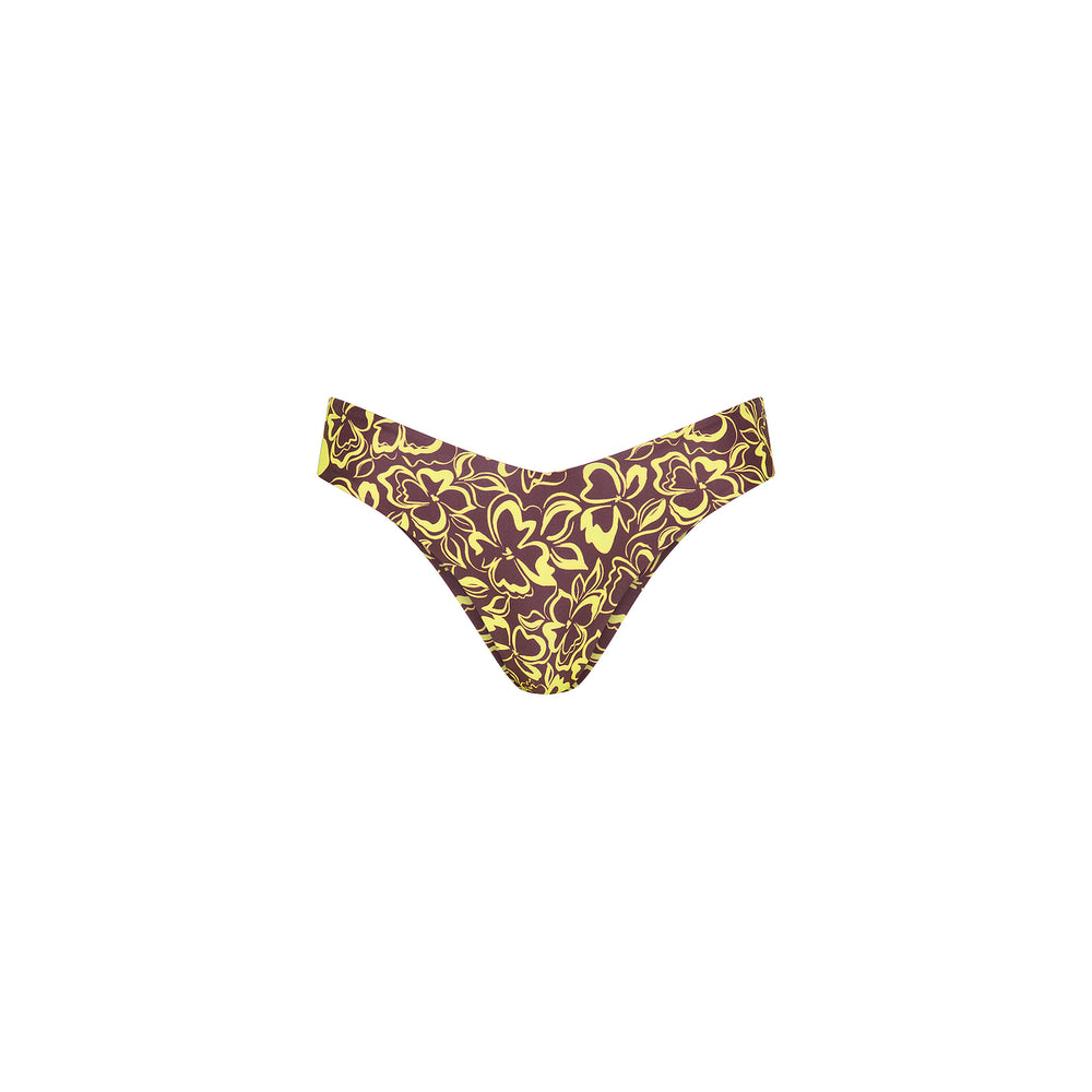 Cheeky V Bikini Bottom - Coconut Kisses