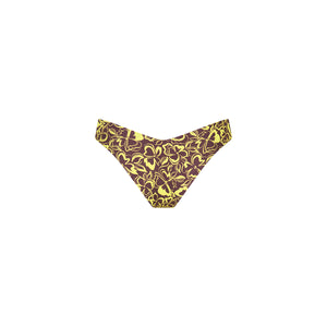 Cheeky V Bikini Bottom - Coconut Kisses